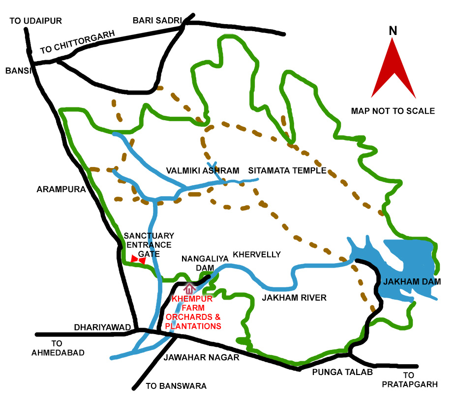 Sitamata Wildlife Sanctaury : Location Map